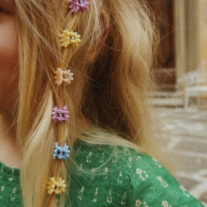 10 Pack Mini Flower Hair Claws - Multi - Konges Slojd