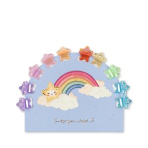 10 Pack Mini Star Hair Claws - Multi - Konges Slojd