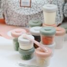 1e hapjes complete set van 12 Clipporties incl. 2 lepeltjes - eucalyptus - Beaba