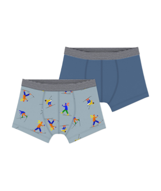 2 Boxers - Ski - Petit Bateau 2 Boxers - Ski - Petit Bateau