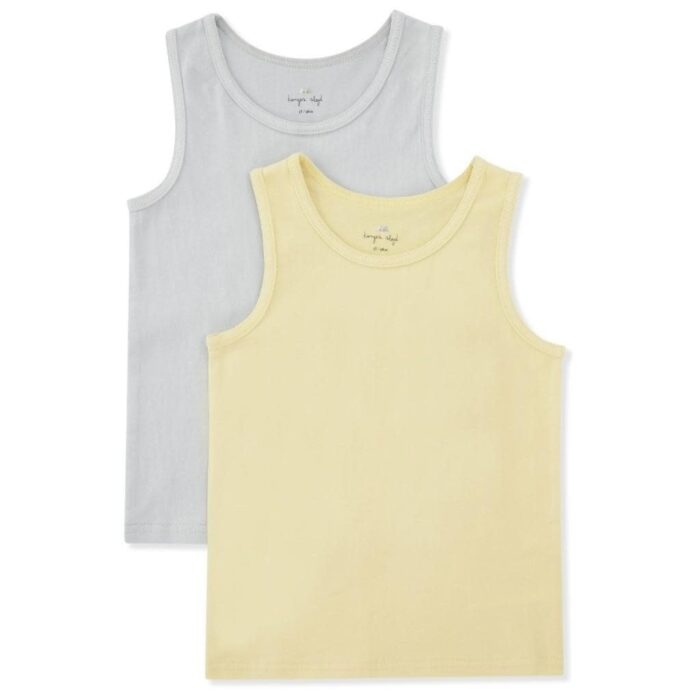 2 Pack Basic Tank Top - Pearl Blue - Konges Slojd 2 Pack Basic Tank Top - Pearl Blue - Konges Slojd