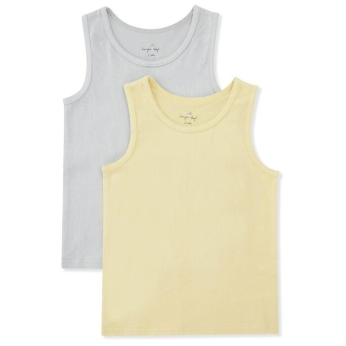 2 Pack Basic Tank Top - Pearl Blue - Konges Slojd 2 Pack Basic Tank Top - Pearl Blue - Konges Slojd