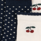 2 Pack Cherry Dot Socks - Cherry Mix - Konges Slojd