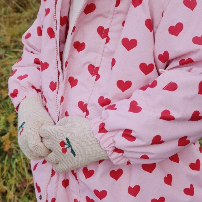 2 Pack Filla Gloves - Cherry/Stripe - Konges Slojd