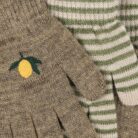 2 Pack Filla Gloves - Lemon/Stripe - Konges Slojd