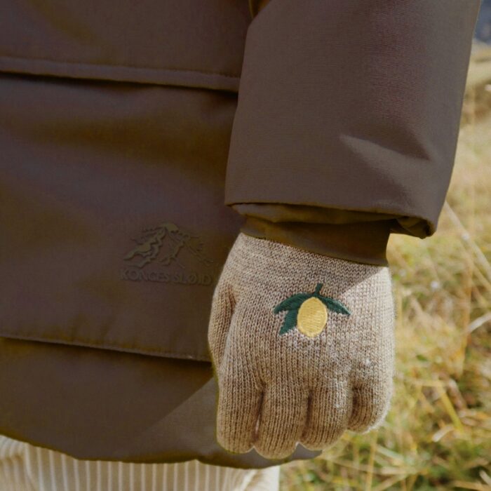 2 Pack Filla Gloves - Lemon/Stripe - Konges Slojd