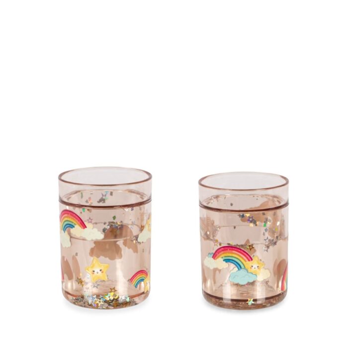 2 Pack Glitter Cups - Rainbow - Konges Slojd