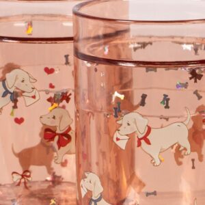 2 Pack Glitter Cups - Woof Letter Rose - Konges Slojd