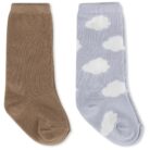 2 Pack Jacquard Knee Socks - Laurel Oak - Konges Slojd