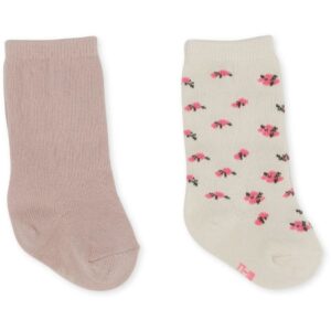 2 Pack Jacquard Knee Socks - Rose Smoke - Konges Slojd 2 Pack Jacquard Knee Socks - Rose Smoke - Konges Slojd