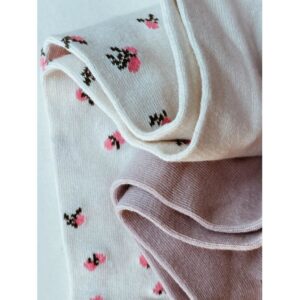2 Pack Jacquard Stockings - Rose Smoke - Konges Slojd