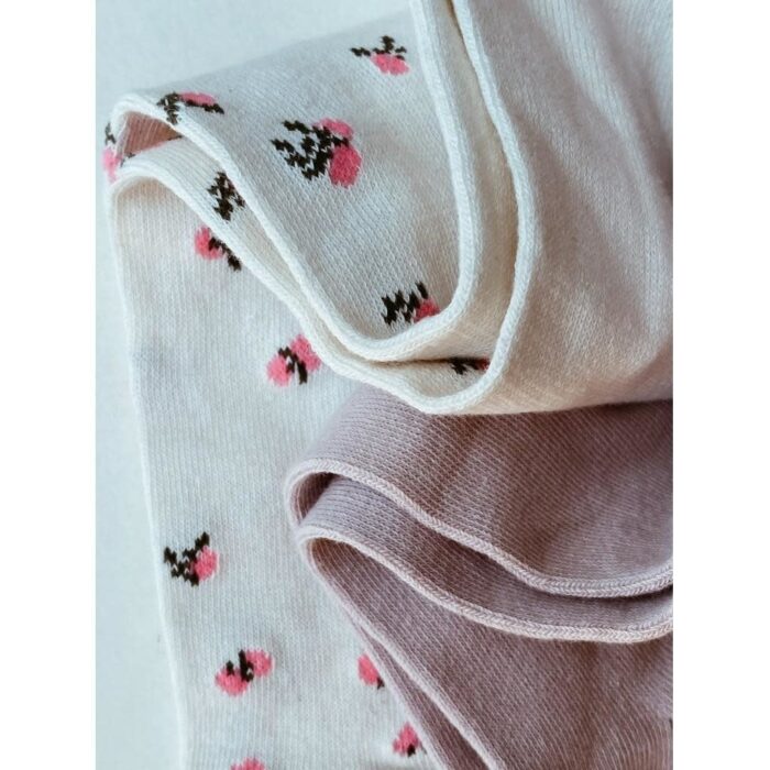 2 Pack Jacquard Stockings - Rose Smoke - Konges Slojd 2 Pack Jacquard Stockings - Rose Smoke - Konges Slojd