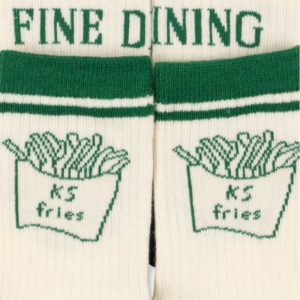 2 Pack Rib Fries Socks - Fine Dining - Konges Slojd 2 Pack Rib Fries Socks - Fine Dining - Konges Slojd