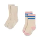 2 Pack Rib Socks - Lolly Stripe - Konges Slojd