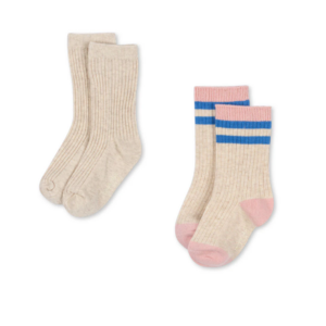 2 Pack Rib Socks - Lolly Stripe - Konges Slojd 2 Pack Rib Socks - Lolly Stripe - Konges Slojd