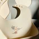 2 Pack Silicone Bib - Dino - Konges Slojd