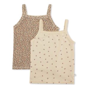 2 Pack Strap Tank - Bloom/Rosa - Konges Slojd
