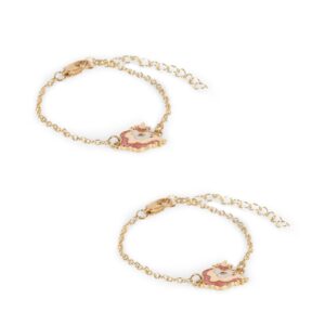 2 Pack Unicorn Bestie Bracelets - Gold - Konges Slojd