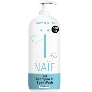 2 in 1 Shampoo & Body Wash met pompje - Baby & Kids - Näif