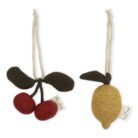 2 pack activity cherry/lemon - konges slojd
