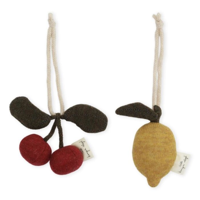 2 pack activity cherry/lemon - konges slojd