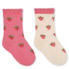 2 pack jacquard socks - Konges Slojd - Strawberry