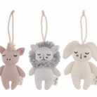 3-pack activity toys - Konges Slojd - Lion/Rabbit/Unicorn