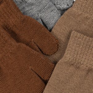 3 Pack Filla Mittens - Grey Melange/Beige/Brown - Konges Slojd