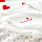 3 body's lange mouwen - Hartjesprint - Petit Bateau