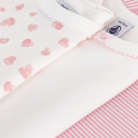3 body's lange mouwen - Soft Hearts - Petit Bateau
