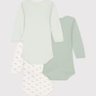 3 body's lange mouwen - Walvis - Petit Bateau