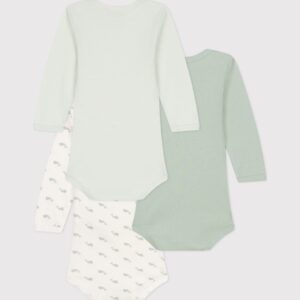 3 body's lange mouwen - Walvis - Petit Bateau