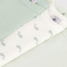 3 body's lange mouwen - Walvis - Petit Bateau