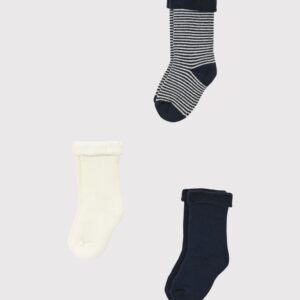3 paar sokken - Navy - Petit Bateau