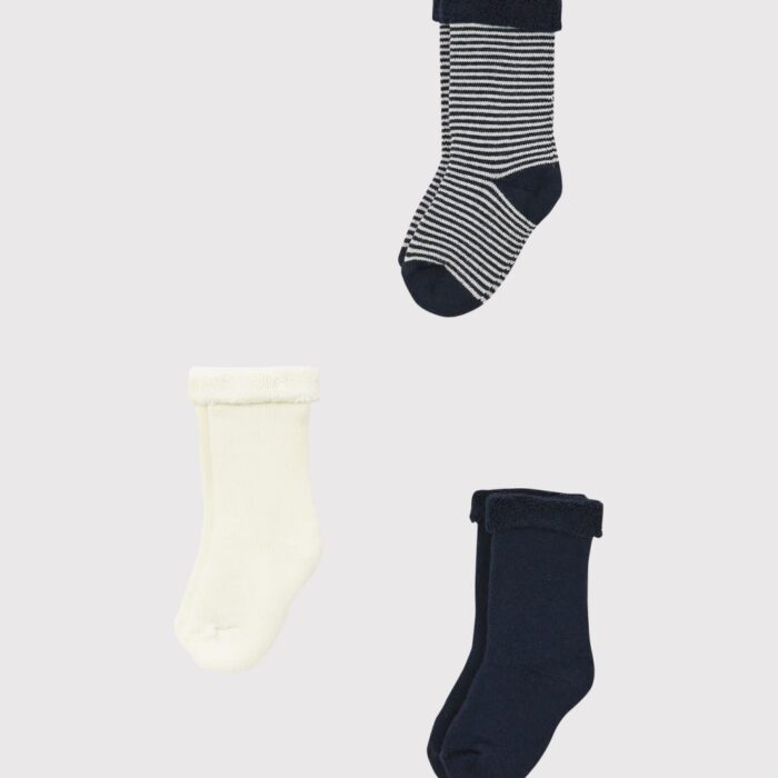 3 paar sokken - Navy - Petit Bateau