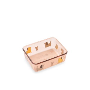 Ako Tritan Snack Box - Cats and Dogs / Sandy - Liewood