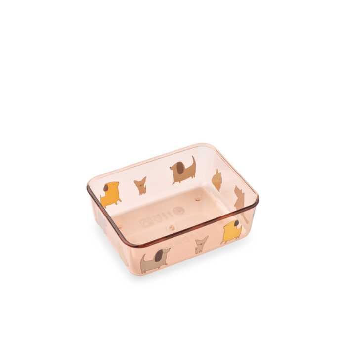 Ako Tritan Snack Box - Cats and Dogs / Sandy - Liewood