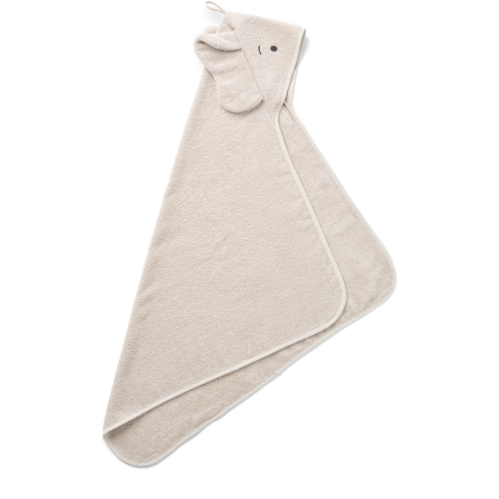 Albert Elephant Hooded Towel - Sandy - Liewood