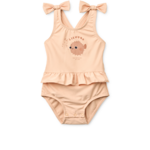 Amara Baby Swimsuit w Bow - Apple blossom - Liewood