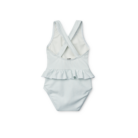 Amina Baby Stripe Swimsuit - Stripe Pure sky / Creme de la creme - Liewood