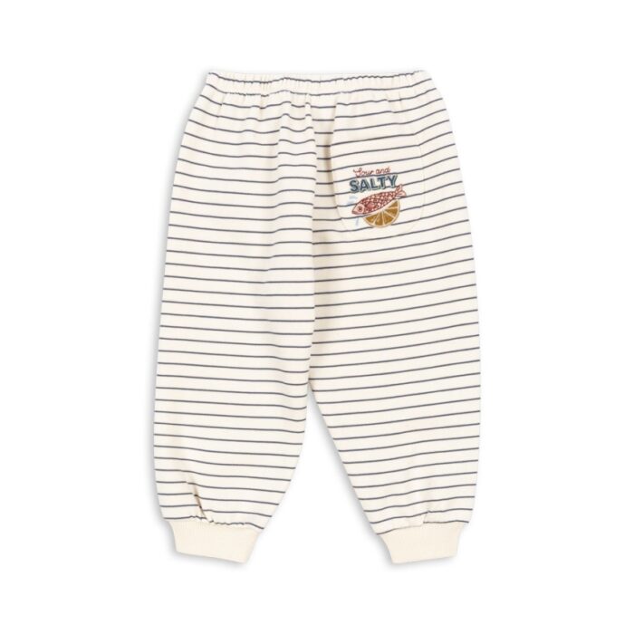 Amio Sweat Pants - Captains Blue/Antique White - Konges Slojd