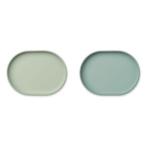 Anita Breakfast Plate - 2p - Dusty Mint/Peppermint - Liewood