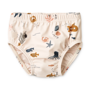 Anthony Baby Printed Swim Pants - Sea creature / Sandy - Liewood