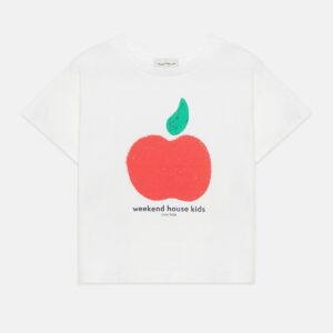Apple shape t-shirt - White - Weekend House Kids