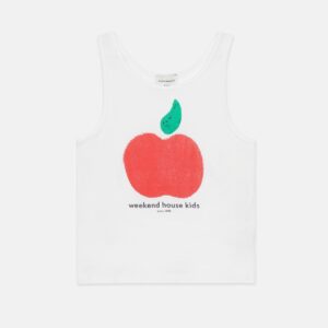 Apple tank t-shirt - White - Weekend House Kids