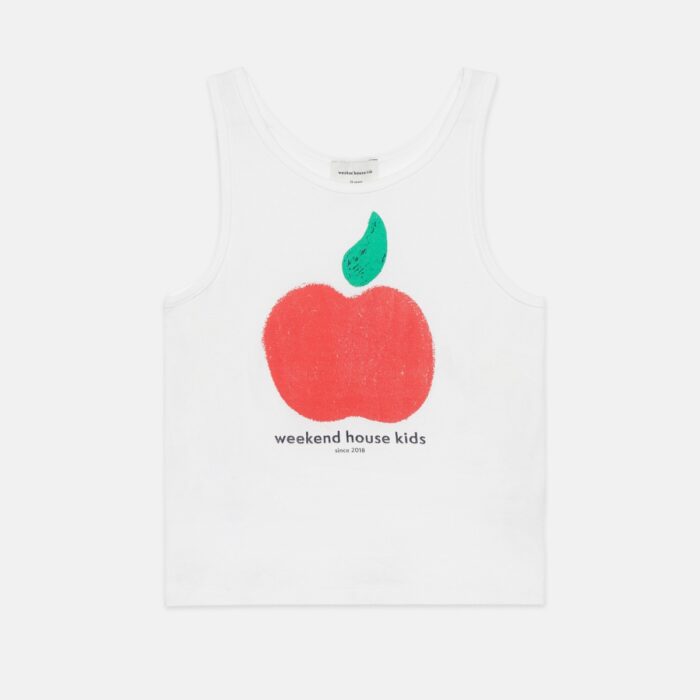 Apple tank t-shirt - White - Weekend House Kids
