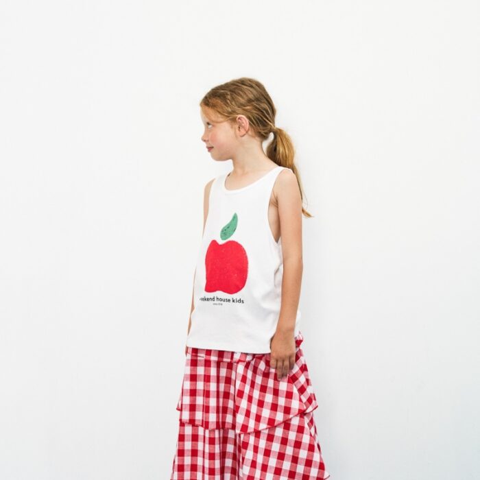 Apple tank t-shirt - White - Weekend House Kids