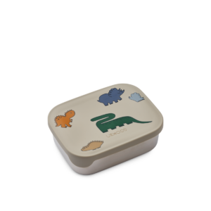 Arthur printed lunchbox - Dino/Mist - Liewood