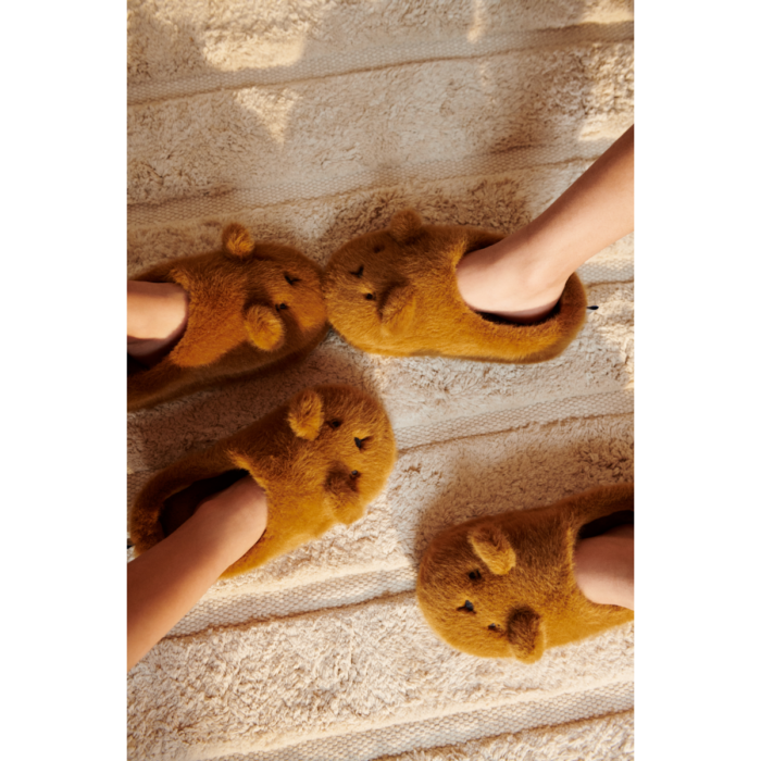 Aviaja Bear Slippers - Golden caramel - Liewood Aviaja Bear Slippers - Golden caramel - Liewood