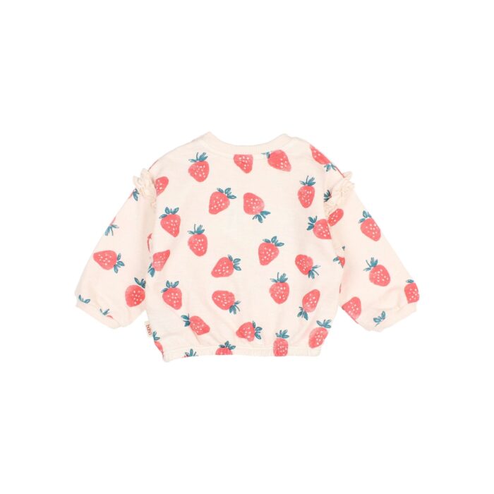 BB Strawberry Sweatshirt - Cream Pink - Buho